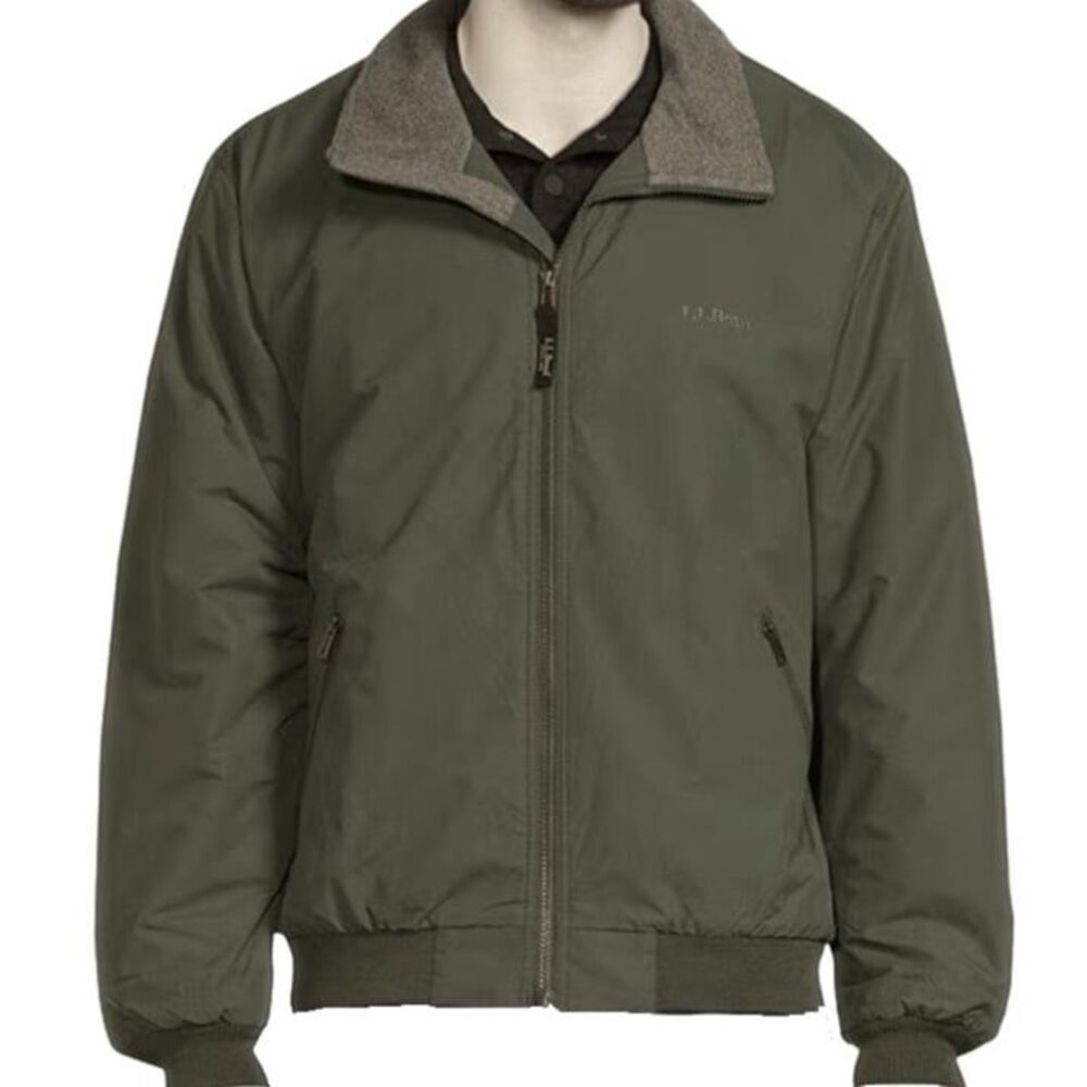Vintage L.L. Bean olive green bomber coat jacket